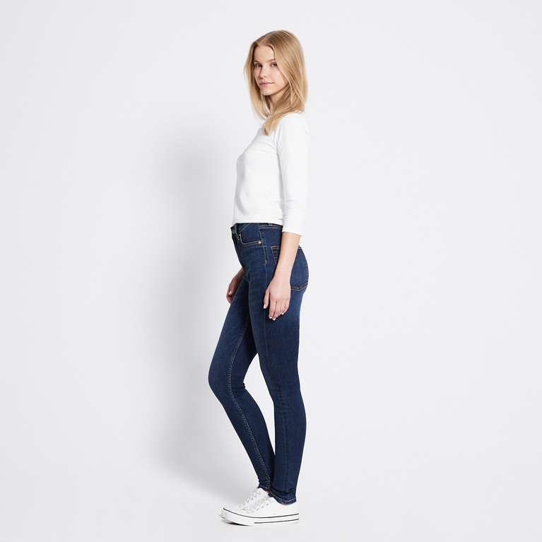 High waist skinny jeans "Snake"